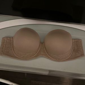 Torrid nude strapless bra